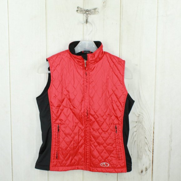 Marker Jackets & Blazers - Marker Polyester Fleece Lined Full-Zip Quilted Down Vest Size L